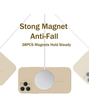 Onasi silikonski ovitek MagSafe za iPhone 14 Pro - mat roza - slika 5