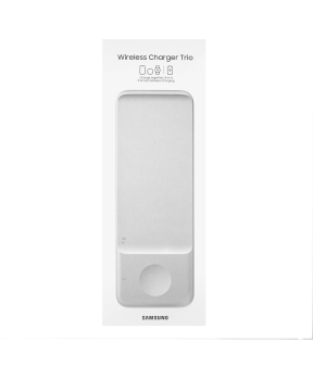 Samsung original brezžična polnilna postaja Trio Pad 9W brezžični polnilec EP-P6300TWE s polnilcem 25W TA800 - bel - slika 4