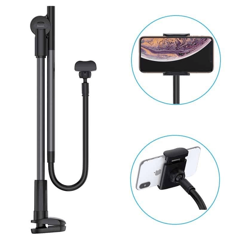Baseus LazyHolder upogljivo namizno držalo SULR-0G - črn