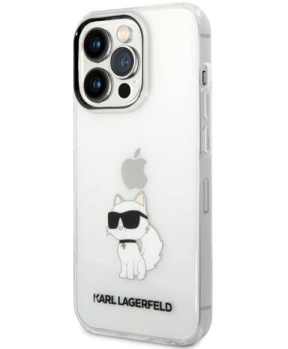 Originalen KARL LAGERFELD ovitek iPhone 14 Pro - IML NFT Choupette - prozorna silikonska zaščita - KLHCP14LHNCHTCT - slika 3
