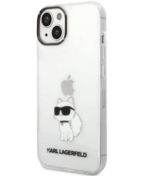 Originalen KARL LAGERFELD ovitek iPhone 14 Plus - IML NFT Choupette - prozorna silikonska zaščita - KLHCP14MHNCHTCT - slika 3