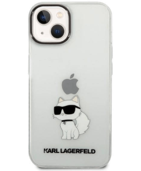 Originalen KARL LAGERFELD ovitek iPhone 14 Plus - IML NFT Choupette - prozorna silikonska zaščita - KLHCP14MHNCHTCT - slika 4