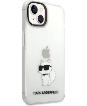 Originalen KARL LAGERFELD ovitek iPhone 14 Plus - IML NFT Choupette - prozorna silikonska zaščita - KLHCP14MHNCHTCT - slika 5
