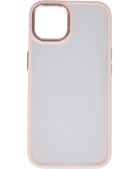 Satin silikonski ovitek za iPhone 14 6.1 - prozorno roza - slika 3