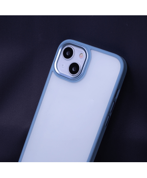 Satin silikonski ovitek za iPhone 11 - prozorno moder - slika 5