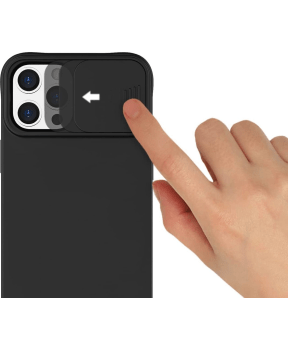Onasi Lens Cover silikonski ovitek zaščita za Samsung Galaxy S23 5G - črn - slika 3