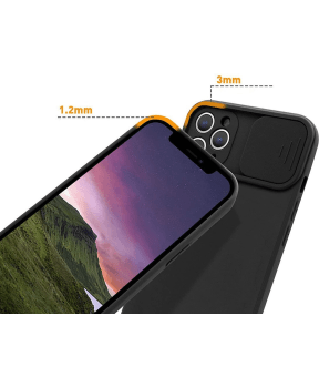 Onasi Lens Cover silikonski ovitek zaščita za Samsung Galaxy S23 5G - črn - slika 5