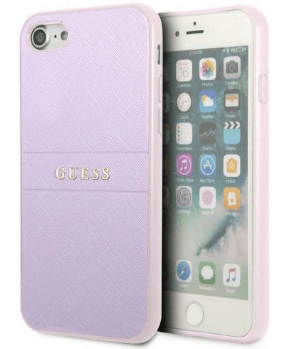 GUESS GUHCI8PSASBPU usnjen ovitek za iPhone 7 / 8 / SE 2020 - vijola - slika 2