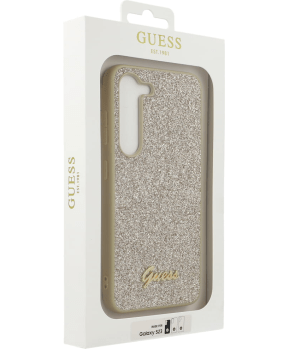 GUESS GUHCS23MHGGSHD ovitek za Samsung Galaxy S23 Plus 5G - zlat z bleščicami - slika 3
