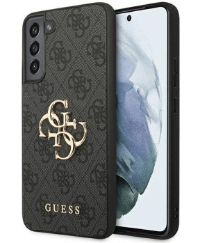 GUESS GUHCS23S4GMGGR silikonski ovitek za Samsung Galaxy S23 5G - črn z zlatim logom - slika 2