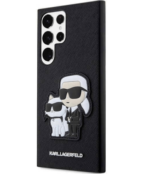 Originalen KARL LAGERFELD ovitek Samsung Galaxy S23 Ultra 5G - IML NFT Full Bodies - črna zaščita - KLHCS23LSANKCPK - slika 3