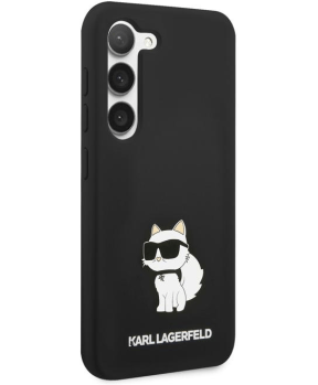 Originalen KARL LAGERFELD ovitek Samsung Galaxy S23 5G - IML NFT Choupette Body - črn silikonska zaščita - KLHCS23SSNCHBCK - slika 4