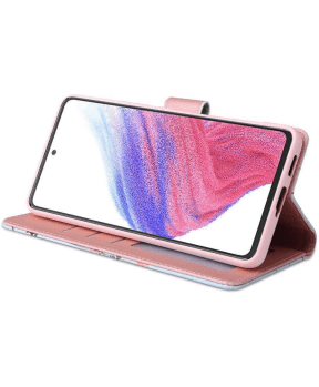 Onasi preklopna torbica Wallet denarnica Fancy Diary Samsung Galaxy A14 - Pomlad roza - slika 3