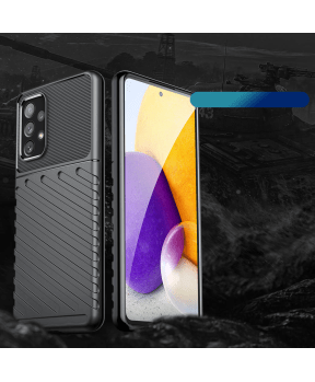 Silikonski ovitek Thunder Armor za Samsung Galaxy A54 - črn - slika 3