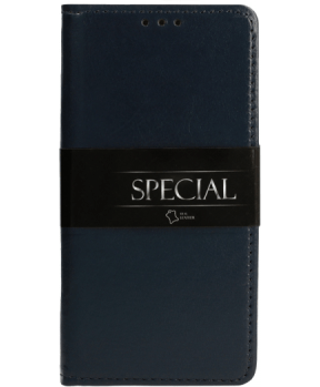 Special usnjena preklopna torbica za Samsung Galaxy A54 - modra - slika 3