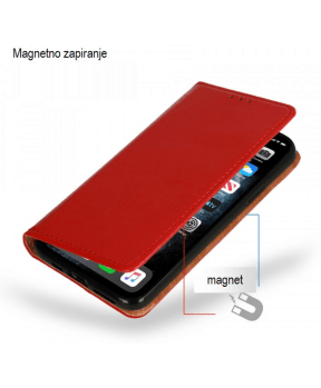Special usnjena preklopna torbica za Samsung Galaxy S23 5G - rdeča - slika 5