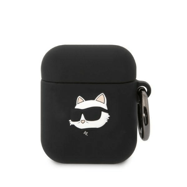 KARL LAGERFELD AirPods 1 / Airpods 2 Case -Choupette - črna - KLA2RUNCHK