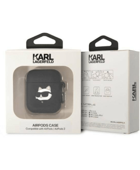 KARL LAGERFELD AirPods 1 / Airpods 2 Case -Choupette - črna - KLA2RUNCHK - slika 4