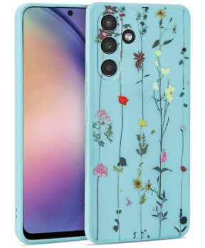 Liquid silikonski ovitek Pomlad za Samsung Galaxy A54 - moder - slika 2