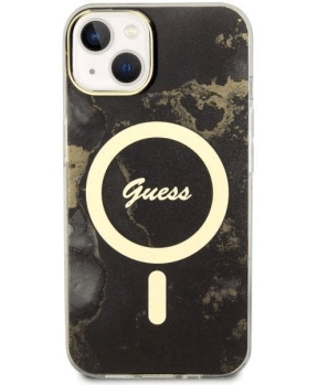 Originalni GUESS Marmor ovitek GUHMP13MHTMRSK z Magsafe za iPhone 13 6.1 - črn - slika 4