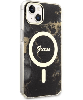 Originalni GUESS Marmor ovitek GUHMP14SHTMRSK z Magsafe za iPhone 14 6.1 - črn - slika 5