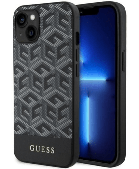 Originalni GUESS ovitek G-Cube GUHMP14SHGCFSEW z Magsafe za iPhone 14 6.1 - črn - slika 2