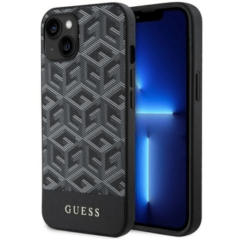 Originalni GUESS ovitek G-Cube GUHMP14SHGCFSEW z Magsafe za iPhone 14 6.1 - črn