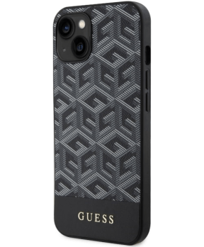 Originalni GUESS ovitek G-Cube GUHMP14SHGCFSEW z Magsafe za iPhone 14 6.1 - črn - slika 3