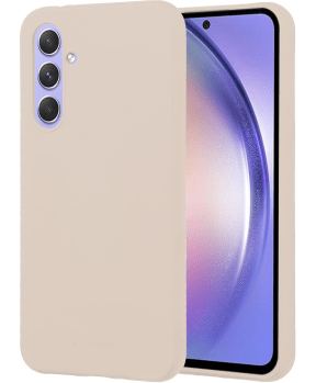 Goospery Soft Feeling silikonski ovitek za Samsung Galaxy A34 - bež - slika 2