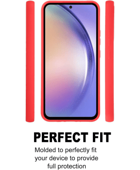 Goospery Soft Feeling silikonski ovitek za Samsung Galaxy A14 - rdeč - slika 5