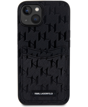 Originalen KARL LAGERFELD ovitek iPhone 14 6.1 - Saffiano Monogram - Card Slot - KLHCP14SSAKLHPPK - slika 4