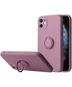 Silikonski ovitek Liquid Ring za Xiaomi Redmi 10 4G - vijola - slika 3