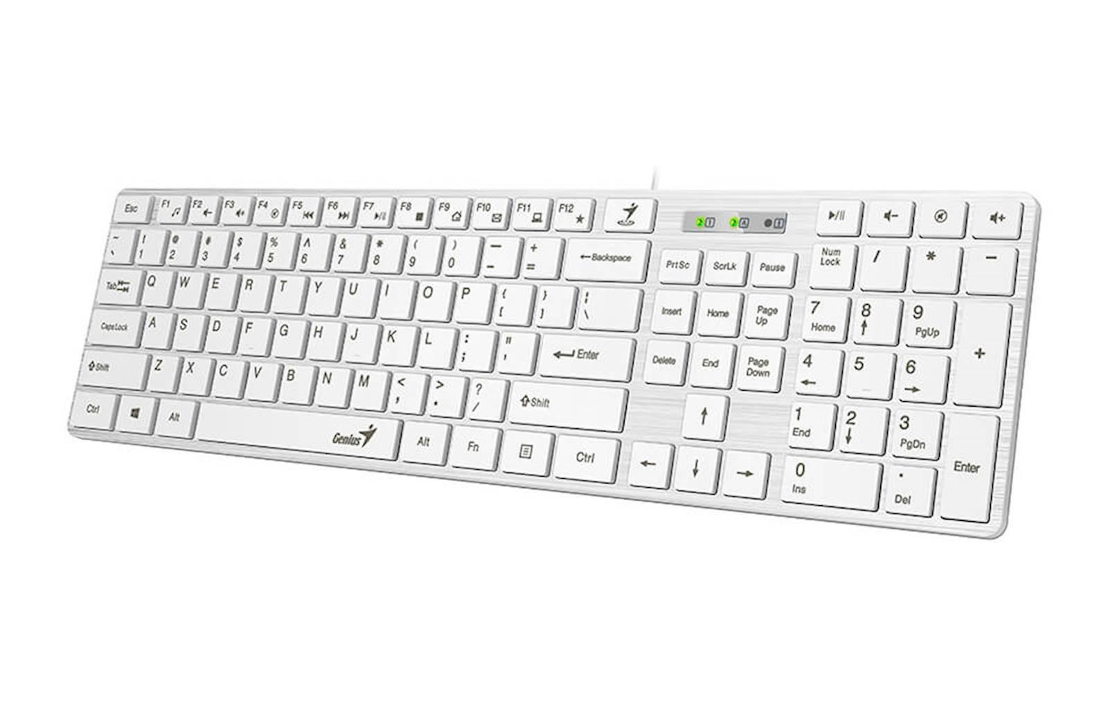 Tipkovnica Genius Slimstar 126 USB bela - slika 2