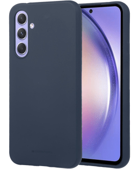 Goospery Soft Feeling silikonski ovitek za Samsung Galaxy A34 - temno moder - slika 2