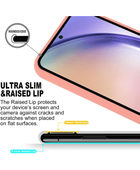 Goospery Soft Feeling silikonski ovitek za Samsung Galaxy A14 - roza - slika 4