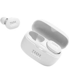 JBL Bluetooth slušalke TUNE130NC TWS HARMAN, bele, utišanje hrupa, visoka kvaliteta klica, čisti zvok basov, vodoodpornost IPX4, udobno nošenje, 40h uporabe - slika 3