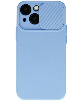 Onasi Lens Cover silikonski ovitek zaščita za iPhone 15 Pro - svetlo moder - slika 3