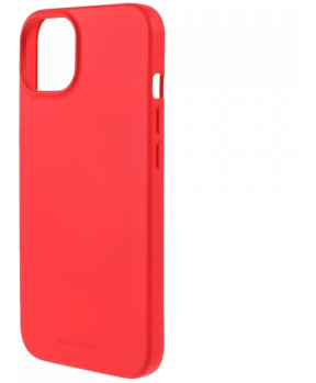 Goospery Soft Feeling silikonski ovitek za iPhone 15 Plus - rdeč - slika 3
