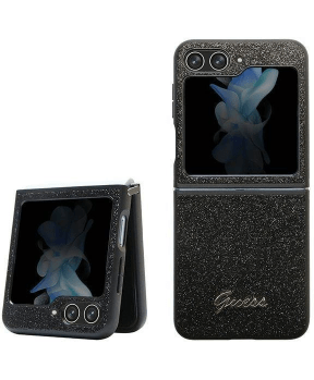 GUESS GUHCZF5HGGSHK ovitek Samsung Galaxy Z Flip 5 F731 - črn z bleščicami - slika 2