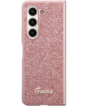 GUESS GUHCZFD5HGGSHP ovitek Samsung Galaxy Z Fold 5 F946 - roza z bleščicami - slika 3