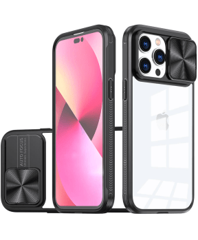 Onasi Lens Cover silikonski ovitek zaščita za Samsung Galaxy A54 - prozorno črn - slika 2