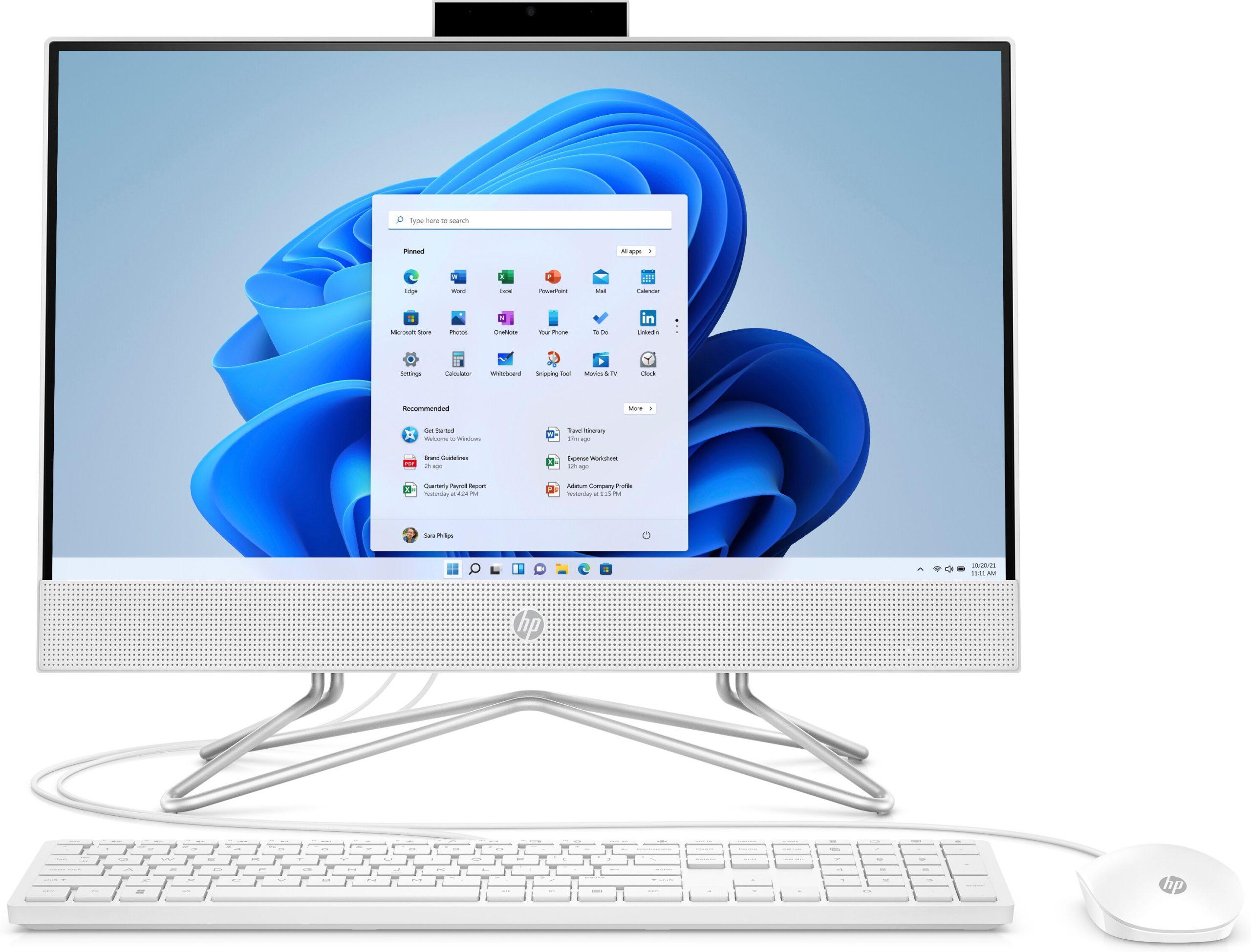 Računalnik HP All-in-One 22-dd2012nc | i3 6 core | 16 GB RAM / i3 / RAM 16 GB / SSD Disk - HP Renew, Outlet - Odprta embalaža