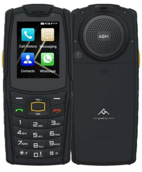 AGM Odporni telefon na tipke M7 2GB/16GB (4G) DS, ANDROID, IP68/IP69K/MIL-STD-810H, črn - slika 2