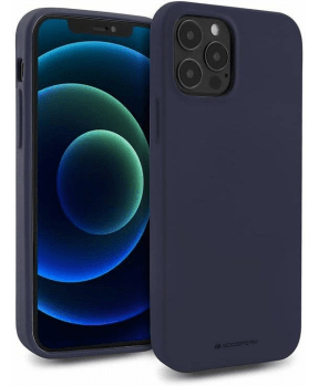 Goospery Soft Feeling silikonski ovitek za iPhone 14 - temno moder - slika 2