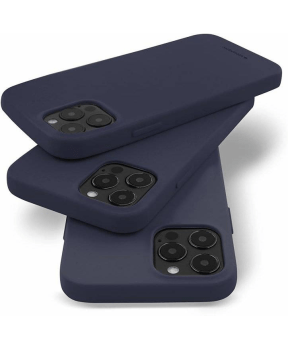 Goospery Soft Feeling silikonski ovitek za iPhone 14 - temno moder - slika 3