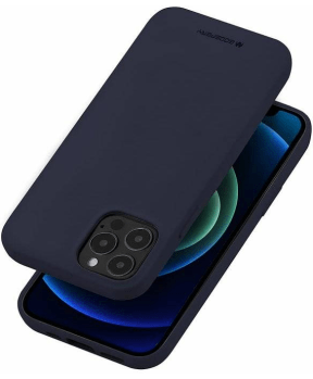 Goospery Soft Feeling silikonski ovitek za iPhone 14 - temno moder - slika 5