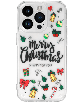 Clear Case Christmas za iPhone 15 - prozoren - slika 3