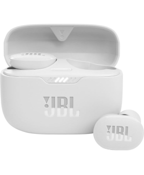 JBL Bluetooth slušalke TUNE130NC TWS HARMAN, bele, utišanje hrupa, visoka kvaliteta klica, čisti zvok basov, vodoodpornost IPX4, udobno nošenje, 40h uporabe - slika 2