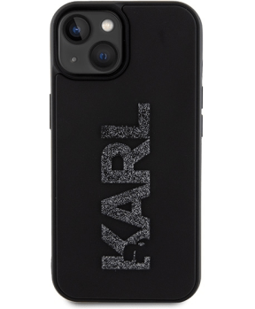 Originalen KARL LAGERFELD ovitek iPhone 15 - Logo 3D - črna zaščita - KLHCP15S3DMBKCK - slika 4