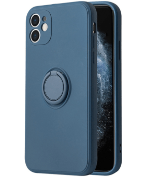 Silikonski ovitek Liquid Ring za iPhone 13 6.1 - modra - slika 2